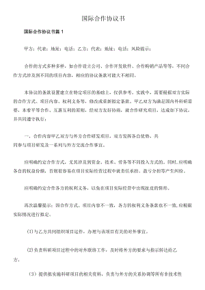 国际合作协议书.docx