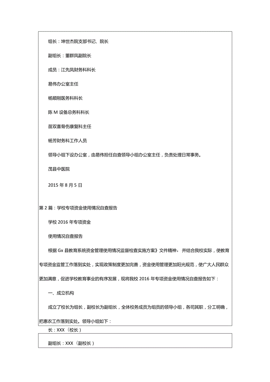 2024年专项资金使用自查报告（共篇）-大文斗范文网.docx_第3页