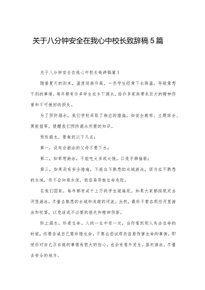 关于八分钟安全在我心中校长致辞稿5篇.docx