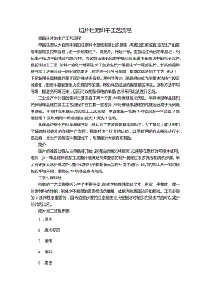 切片硅泥烘干工艺流程.docx