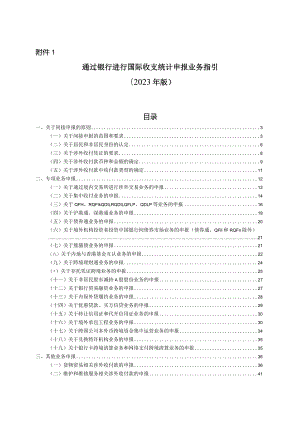 通过银行进行国际收支统计申报业务指引（2023年版）.docx