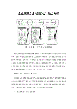 企业管理会计与财务会计融合分析.docx