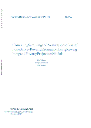 世界银行-使用重新加权和贫困预测模型校正电话调查贫困估计中的抽样和无响应偏差（英）-2023.12..docx