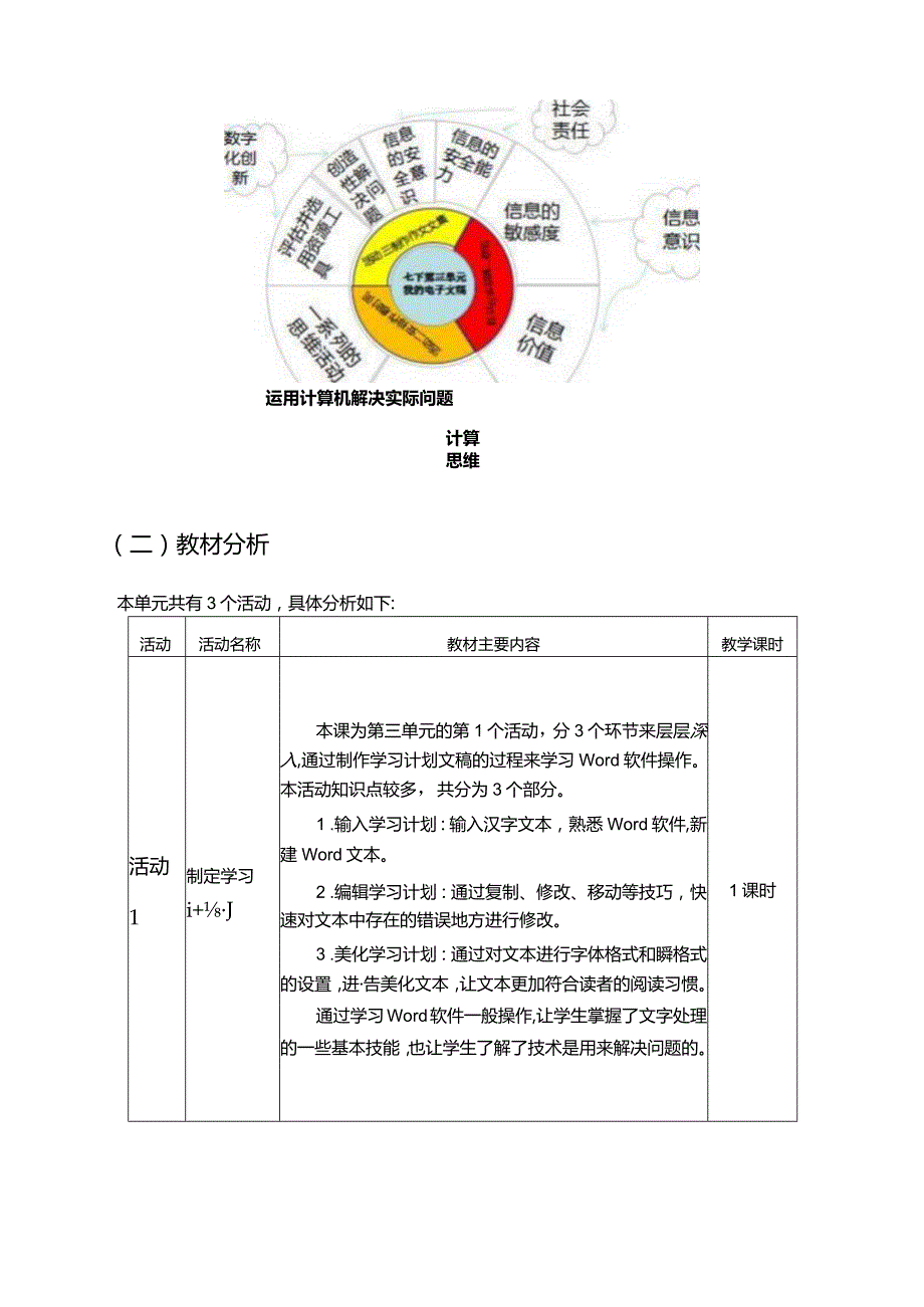 七年级上册《信息技术》《我的电子文稿》单元作业设计(优质案例37页).docx_第2页