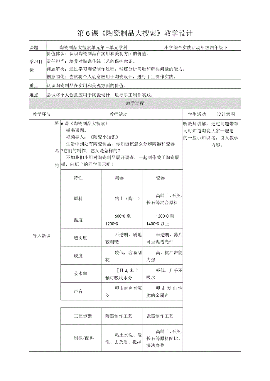 活动一《寻找“黏斗士”》（教案）四年级下册综合实践活动沪科黔科版.docx_第1页