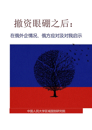 2024撤资浪潮之后：在俄外企情况、俄方应对及对我启示-中国人民大学.docx