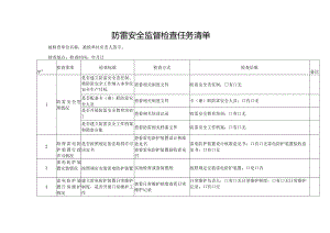 防雷安全监督检查任务清单.docx