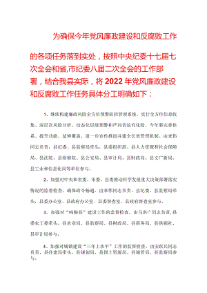 政协系统党风廉政建设工作计划.docx