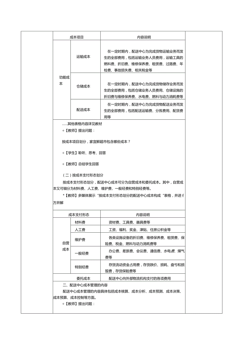 《配送中心运营管理实务》教案第19课配送中心成本管理.docx_第2页