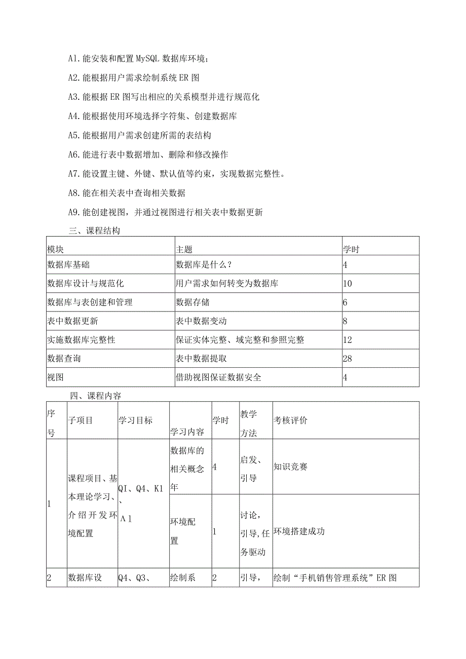 《数据库技术》课程标准.docx_第3页