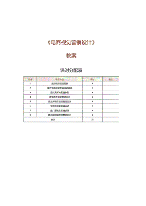 《电商视觉营销设计》教案第1课浅谈电商视觉营销（一）.docx