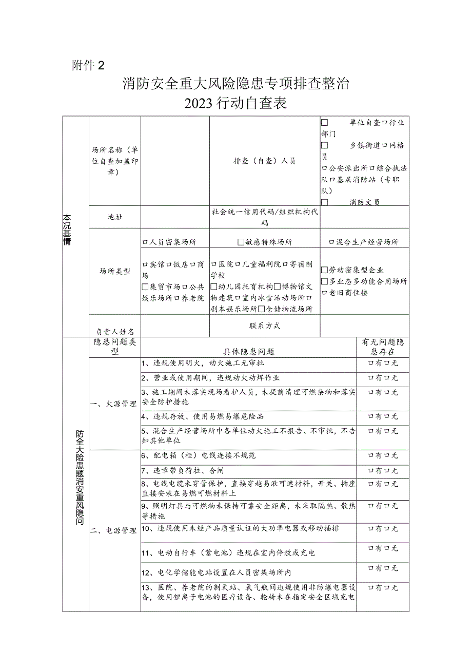 消防安全重大风险隐患专项.docx_第1页