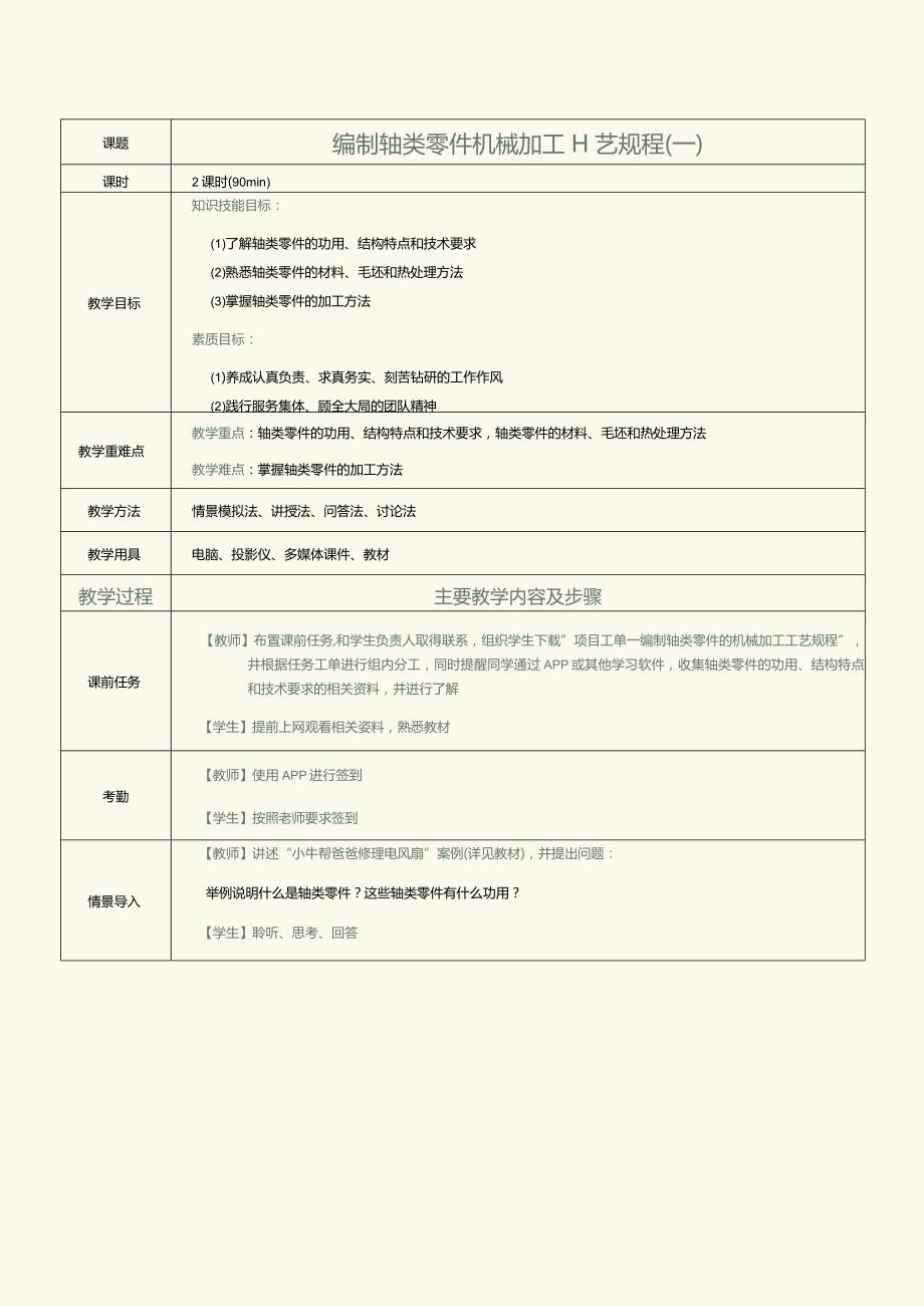 《机械制造工艺》教案第5课编制轴类零件机械加工工艺规程（一）.docx_第1页