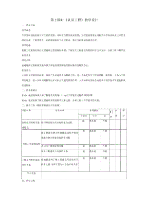 【大单元整体教学】1-2认识工程教案.docx