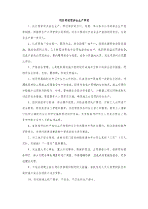 项目部经理安全生产职责.docx