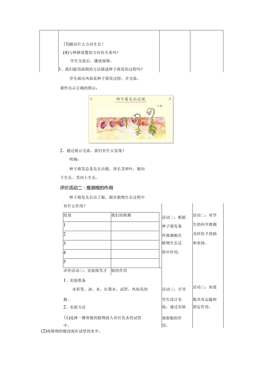 【大单元教学设计】1-3《种子长出了根》课时教案.docx_第3页