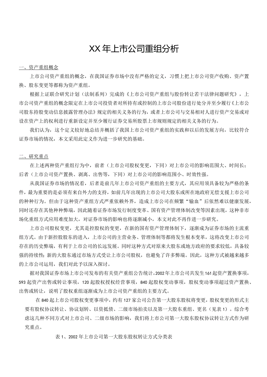 上市公司重组分析报告.docx_第1页