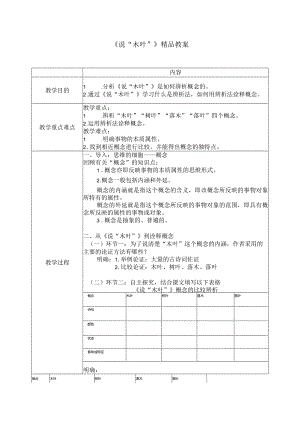 《说“木叶”》精品教案.docx