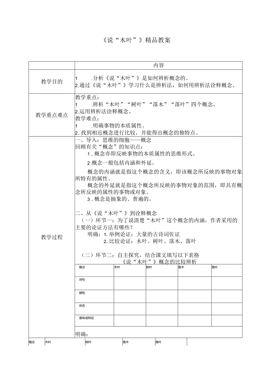 《说“木叶”》精品教案.docx_第1页