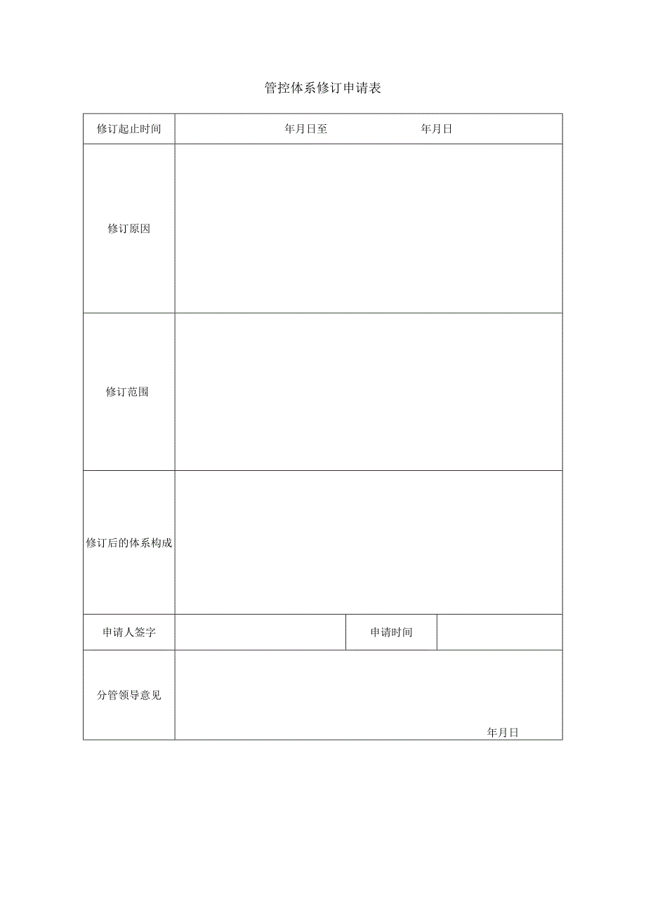 管控体系修订申请表.docx_第1页