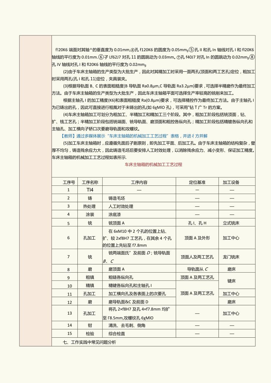 《机械制造工艺》教案第14课编制箱体类零件机械加工工艺规程（三）.docx_第2页