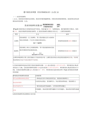 【中级经济师】《经济基础知识》公式汇总.docx