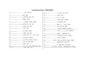 选择性必修7unit1单元词汇汉译英.docx