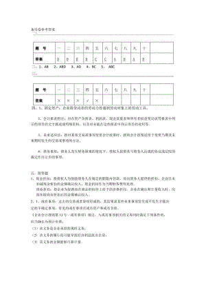 中级会计课件2011备用卷答案.docx