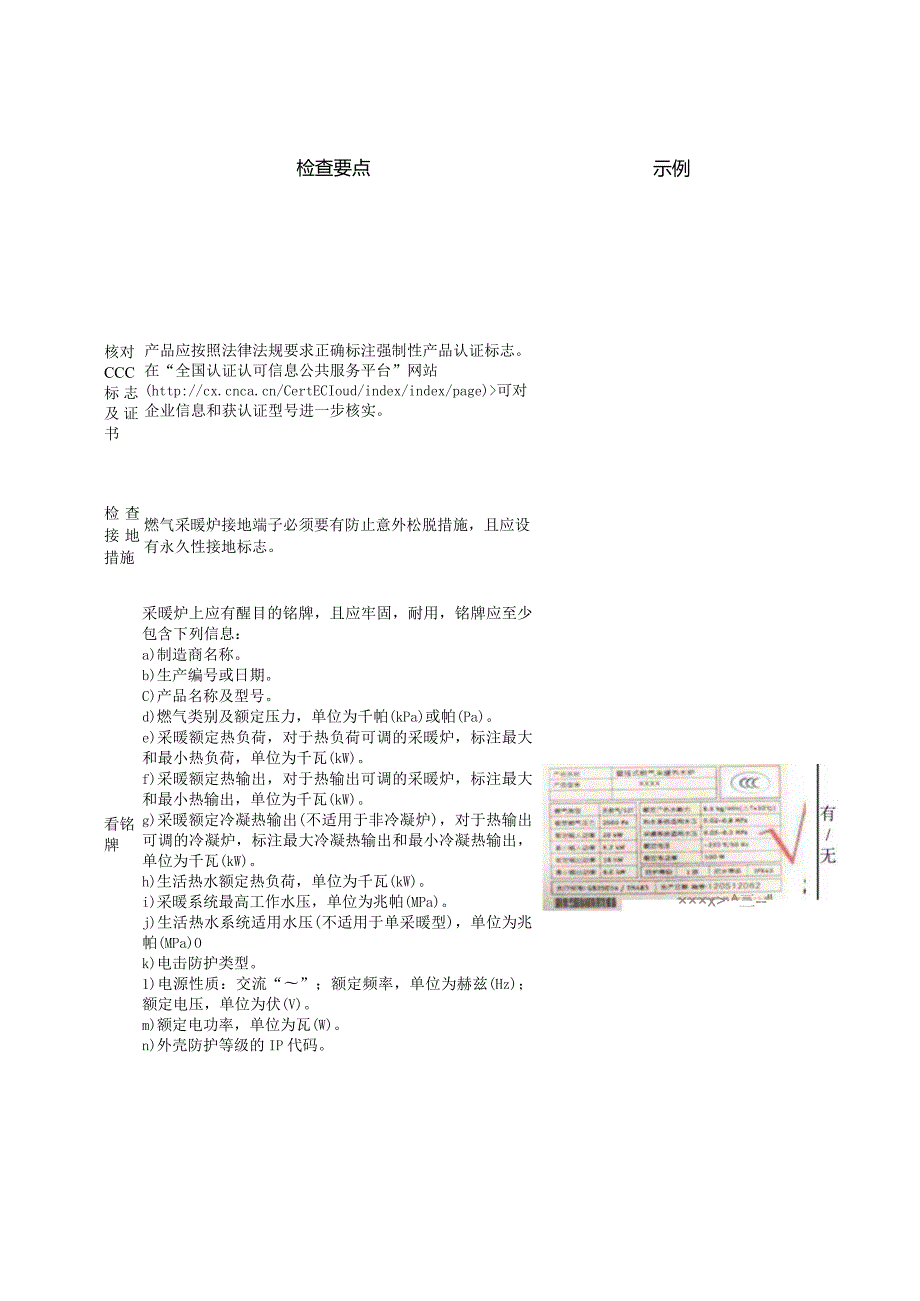 燃气采暖热水炉现场检查工作内容及判别方法.docx_第2页