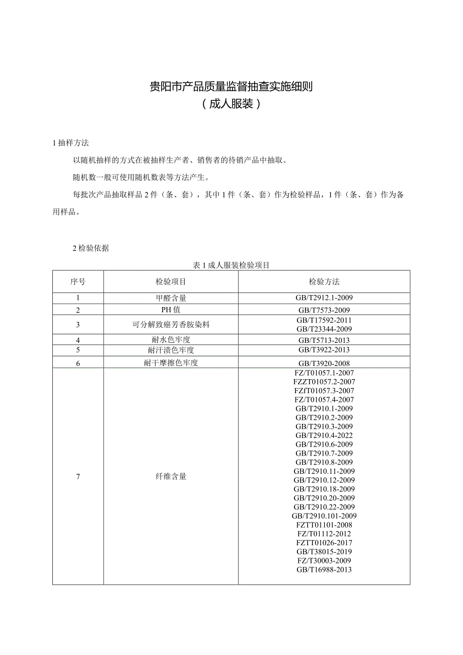 19.贵阳市产品质量监督抽查实施细则（成人服装）.docx_第1页