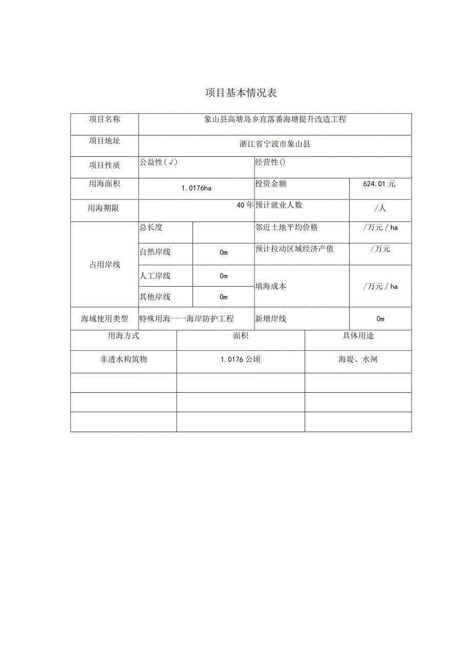 象山县高塘岛乡直落岙海塘提升改造工程海域使用论证报告书.docx_第2页