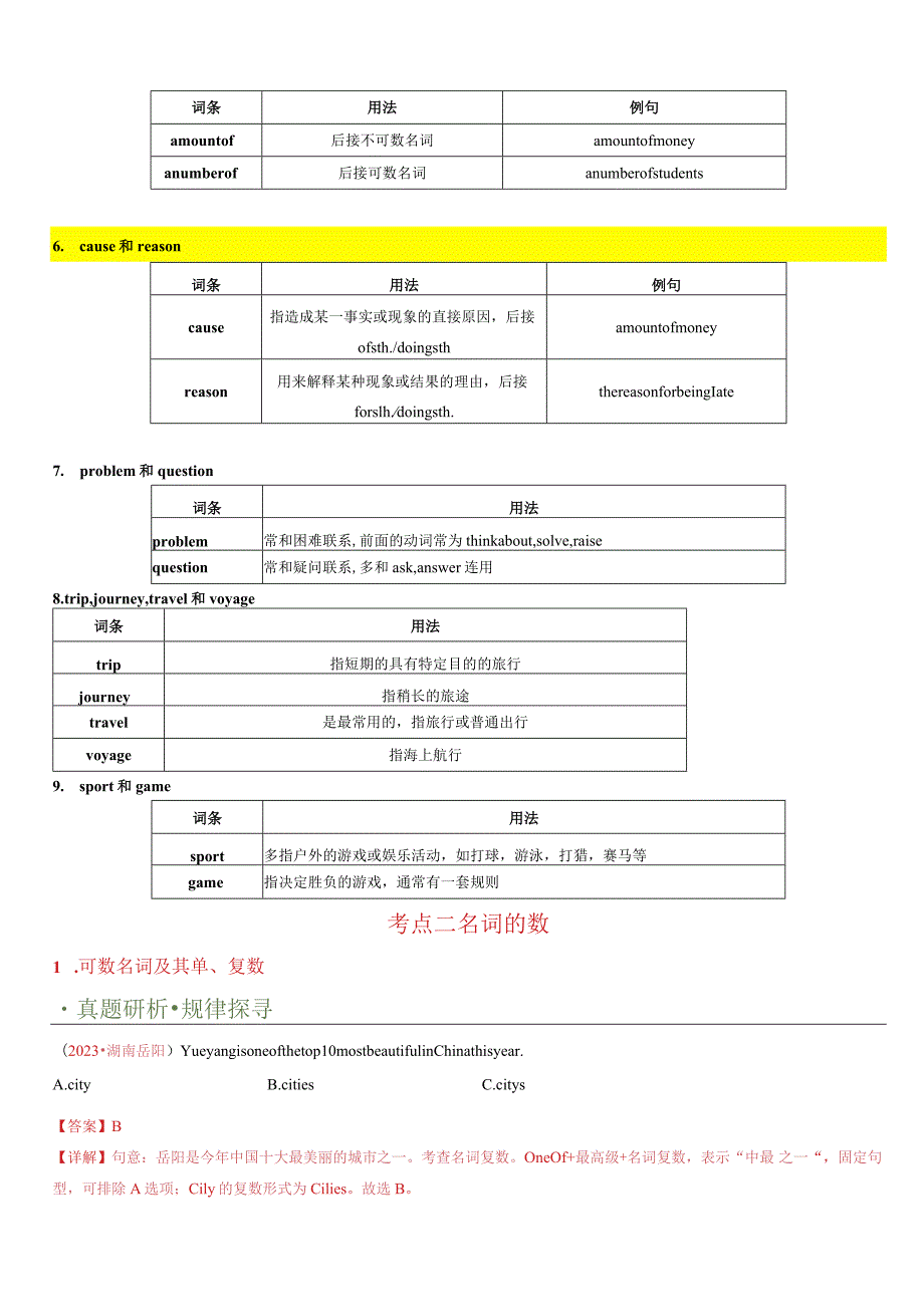 专题01名词&冠词&代词&介词（讲练）（原卷版）.docx_第3页