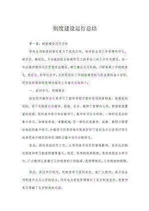 制度建设运行总结.docx