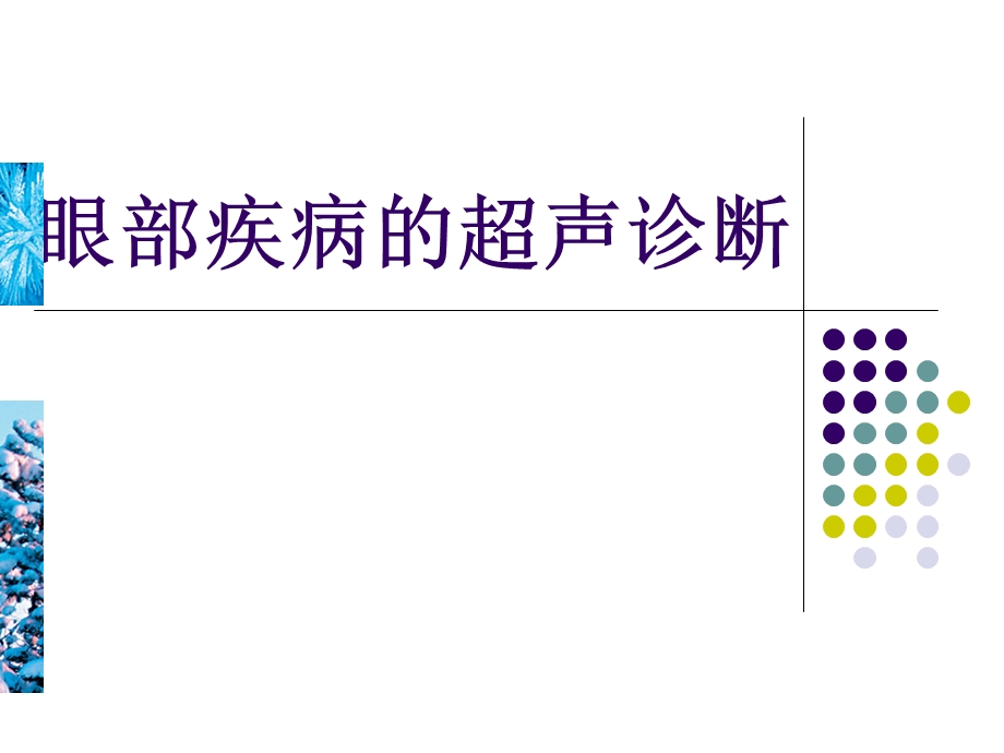 眼部疾病的超声诊断.ppt_第1页