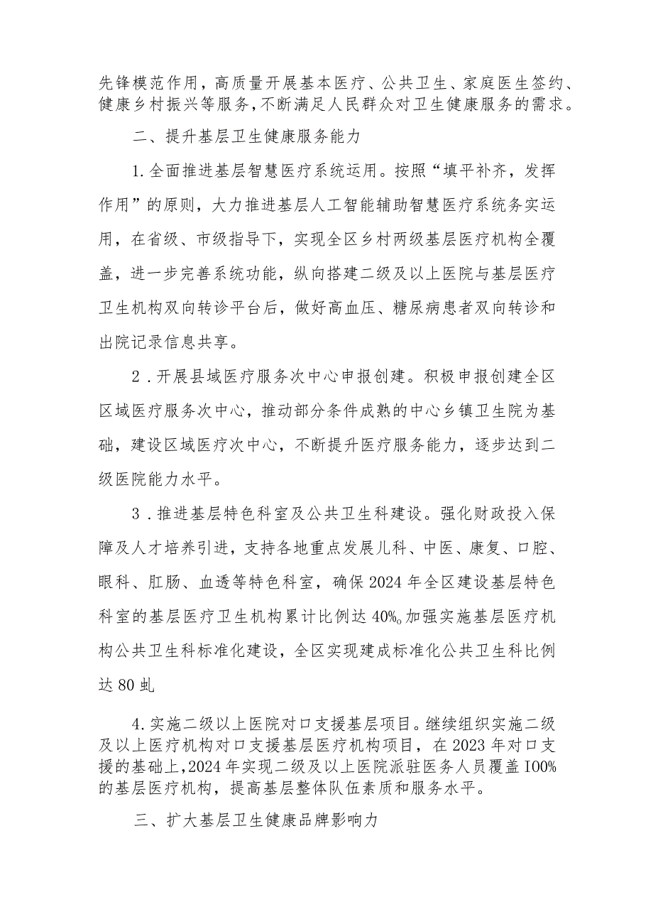 2024年XX区基层卫生健康工作要点.docx_第2页