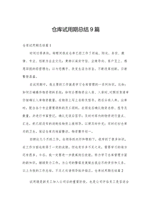 仓库试用期总结9篇.docx