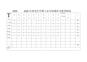 2024临时兼课安排统计表表样.docx