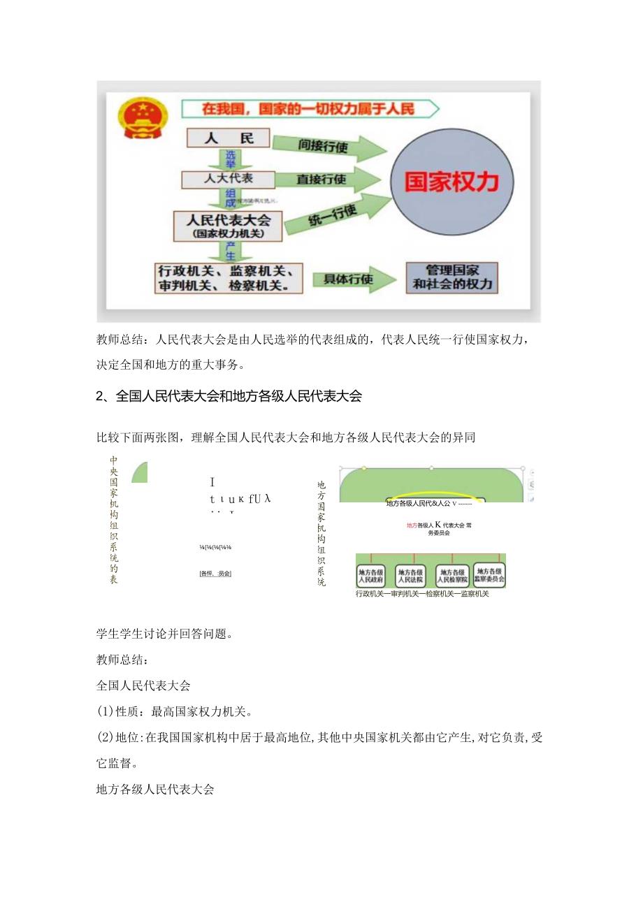 初中道德与法治：国家权力机关-教案.docx_第2页