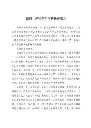 反思：黑格尔哲学的关键概念.docx