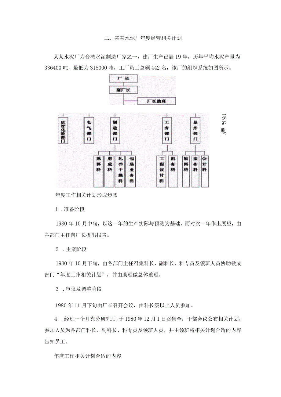 X水泥企业年度经营计划.docx_第1页