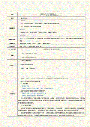《大学生创新创业指导》教案第15课开办与管理新企业（二）.docx