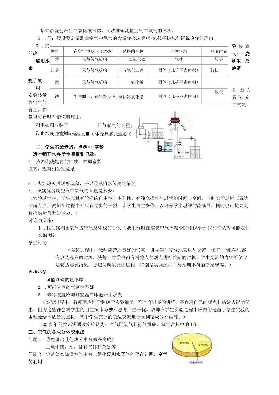 浙教版八年级科学下册3.1-空气与氧气教学设计.docx_第2页