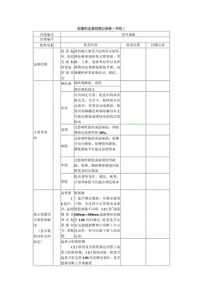 起重机全面检查记录表（年检）.docx