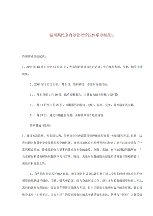 X民企业内部管理体系诊断报告.docx