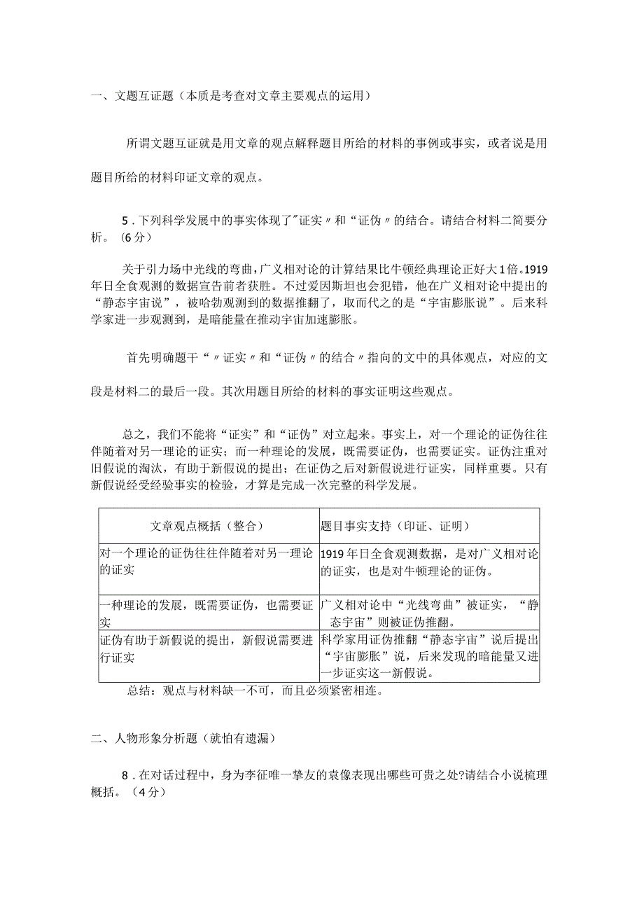 关于深圳一模的几道题的解题思路总结.docx_第1页