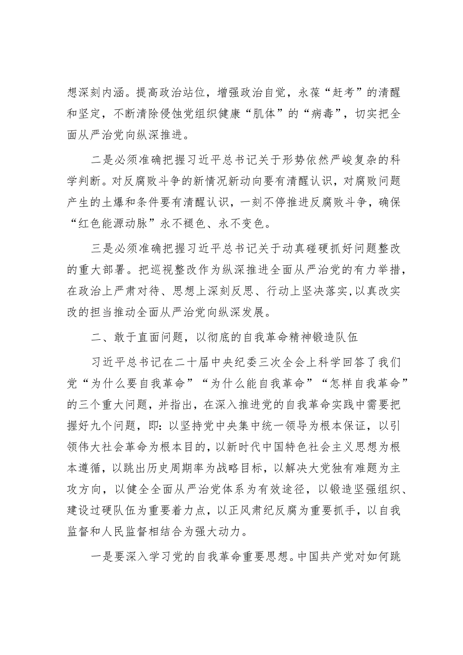 校党委书记在2024年全面从严治党工作会议讲话&在第一次党建领导小组暨党风廉政建设会议上的讲话.docx_第3页