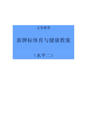 水平二新课标优质教案合集.docx