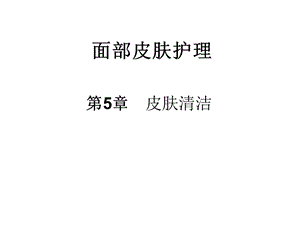 面部皮肤护理知识讲座 第五讲.ppt.ppt