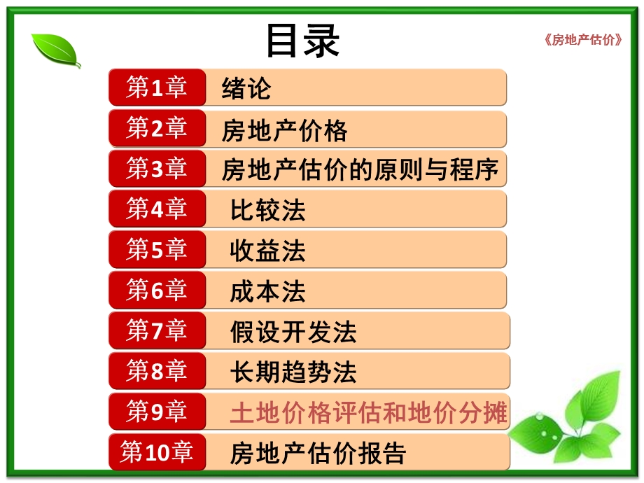 房地产估价(第9章)土地价格评估和地价分摊全解.ppt_第2页