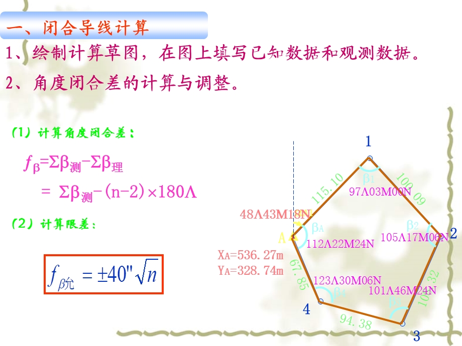 导线测量的内业计算.ppt_第3页